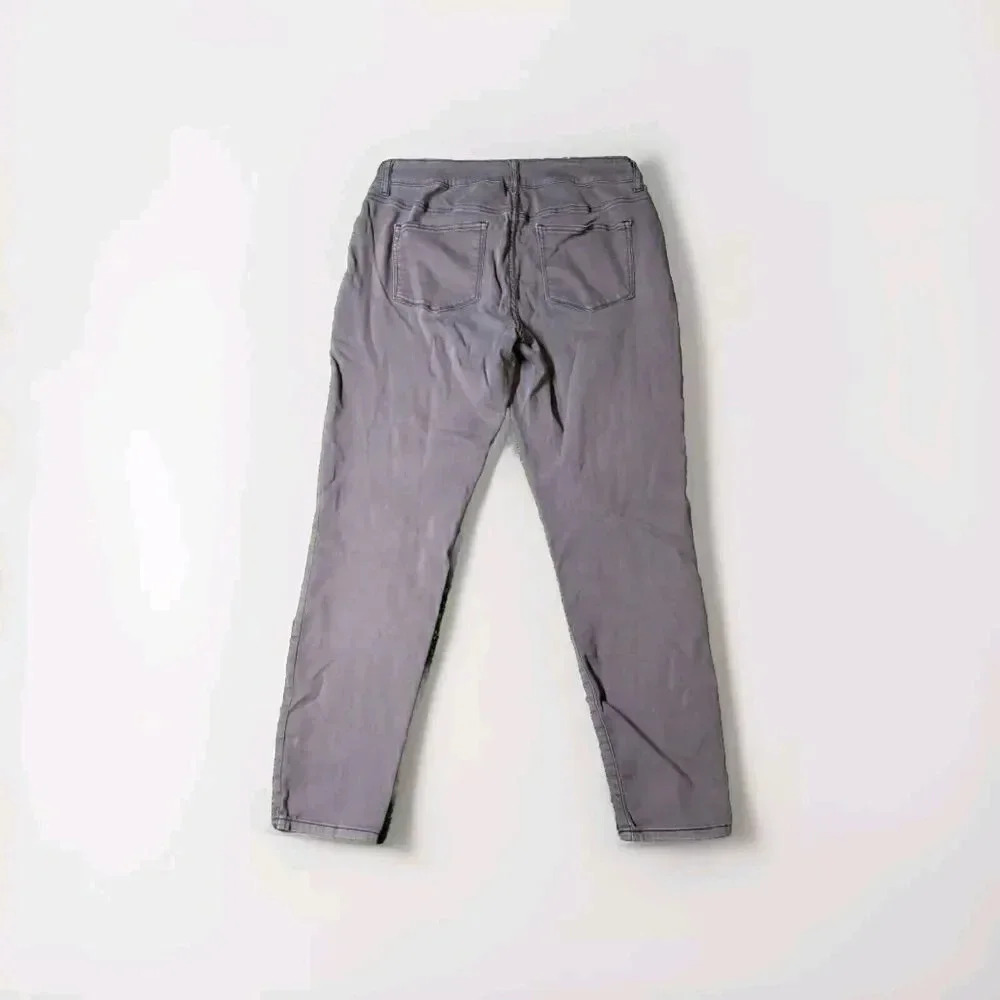 Maurices Womens Size L - R Maroon Gray Skinny Denim Jeans - Picture 2 of 9